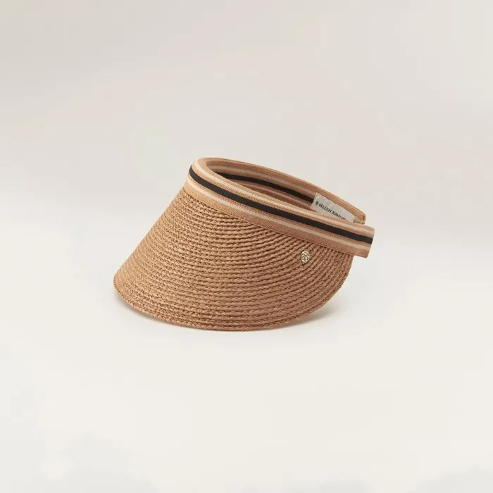Helen Kaminski Bianca 12 Nougatblack Stripe Hats Visors