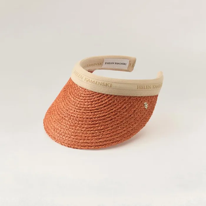 Helen Kaminski Bianca Sunset Natural Logo Hats Visors