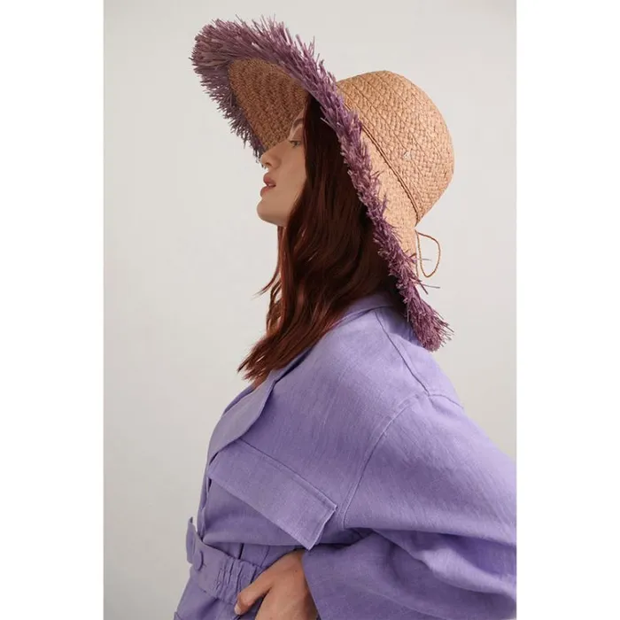 Helen Kaminski Giulietta Nougatjacaranda Hats Round Crown