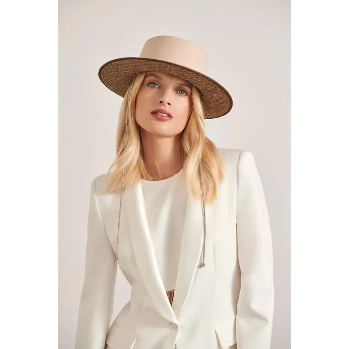 Helen Kaminski Nasia Ecrualmond Sparkle Hats Boaters