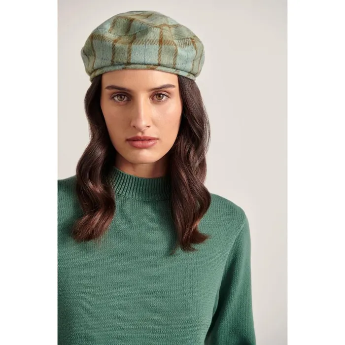 Helen Kaminski Pearson Alpine Check Hats Beanies and Berets