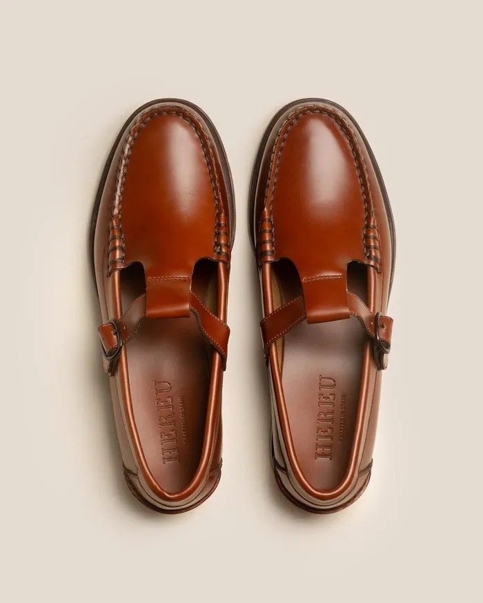 Hereu ALBER 8211 Tbar Loaferreddishtan Women Loafers