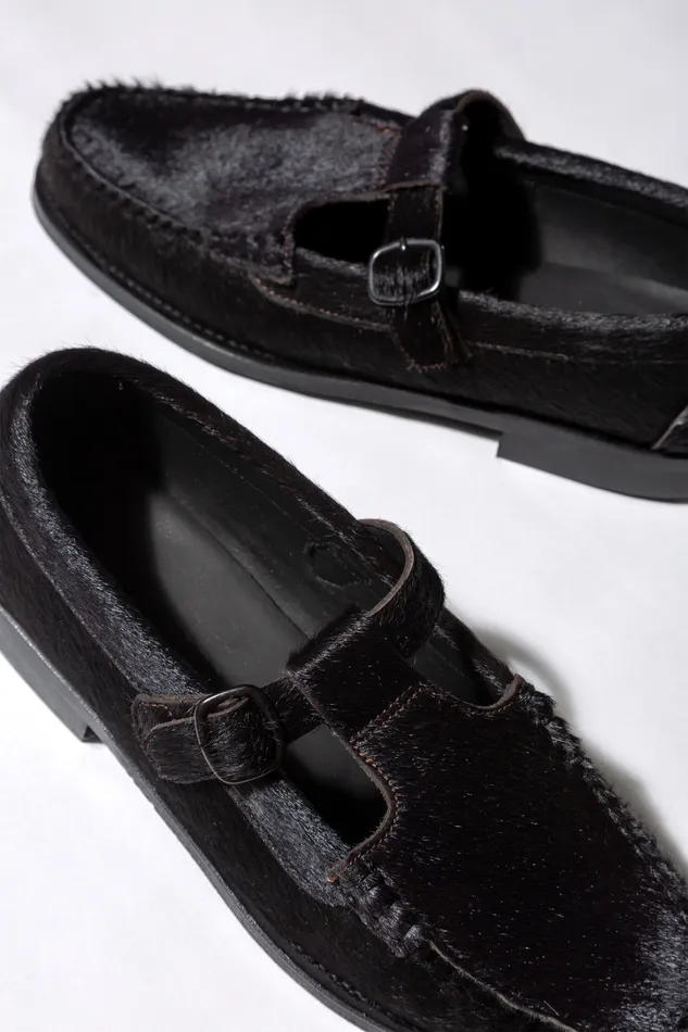 Hereu ALBER CALF HAIR 8211 Tbar Loafer Women Loafers