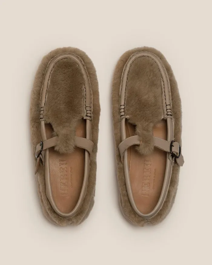 Hereu ALBER SHEARLING 8211 TBar Loafer Women Loafers