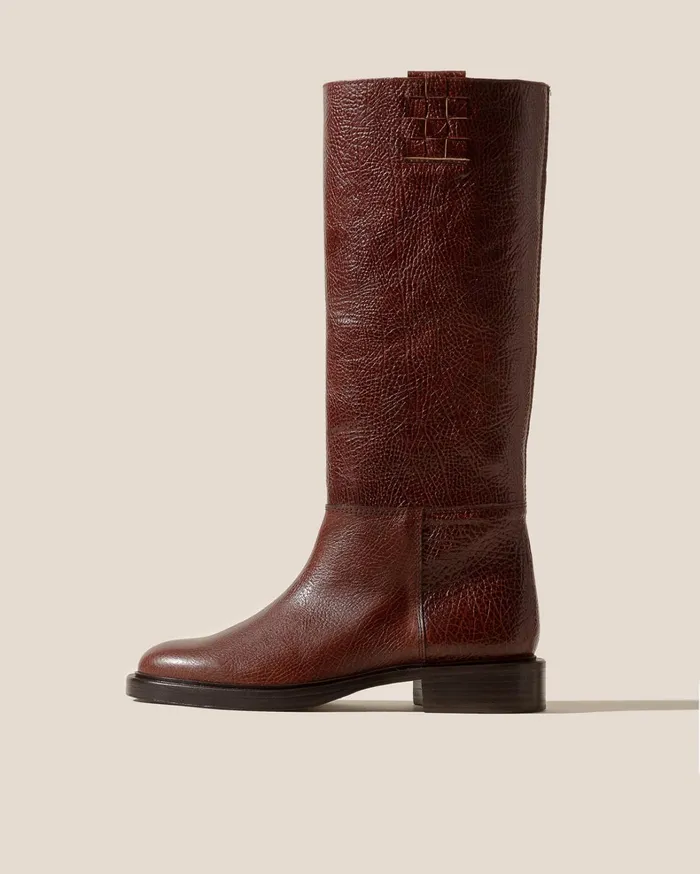Hereu ANELLA GRAINY 8211 Interwoven Detailed PullOn Boot Women Boots