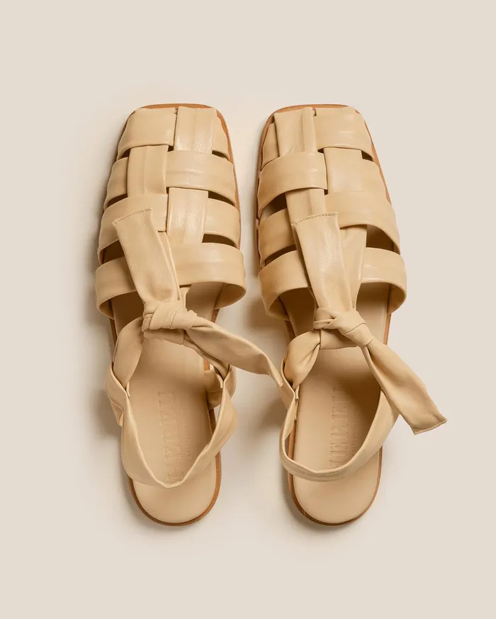 Hereu BENA 8211 Interwoven Knotted Tbar Sandal Women Sandals