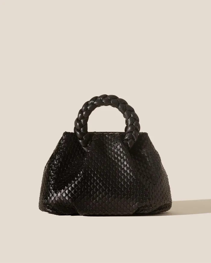 Hereu BOMBON M WOVEN 8211 Plaitedhandle Leather Crossbody Bag Women Crossbody Bags