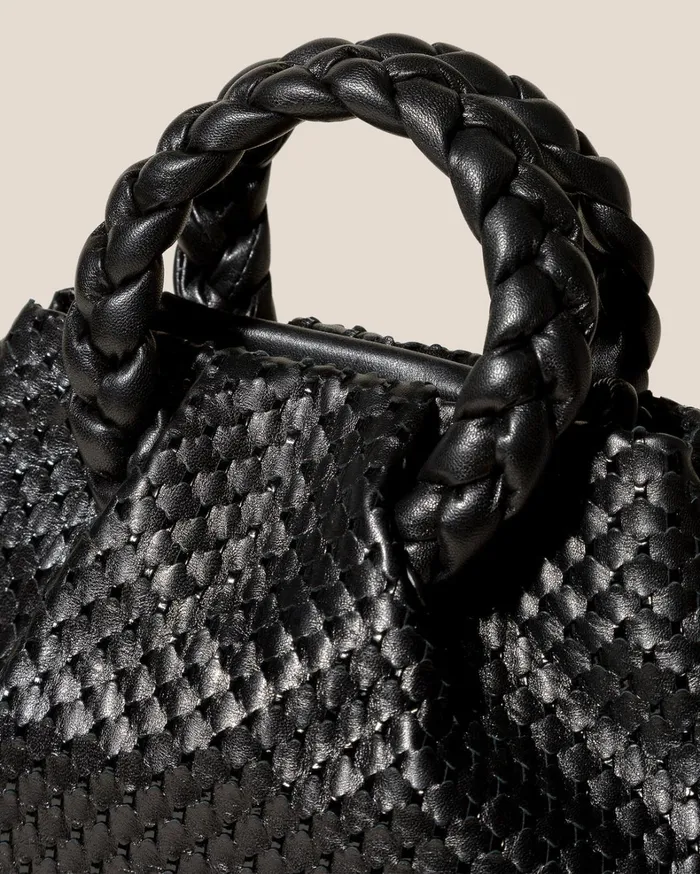 Hereu BOMBON M WOVEN 8211 Plaitedhandle Leather Crossbody Bag Women Crossbody Bags