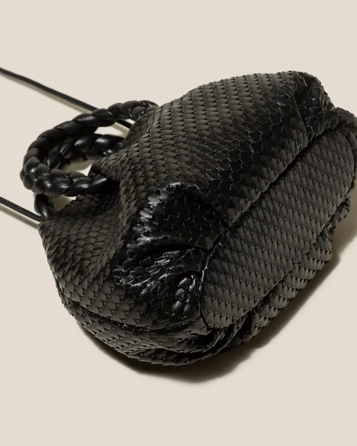 Hereu BOMBON M WOVEN 8211 Plaitedhandle Leather Crossbody Bag Women Crossbody Bags