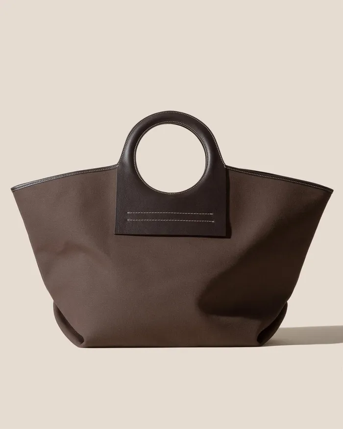 Hereu CALA L 8211 Leathertrimmed Canvas Tote Bag WomenMen Tote Bags