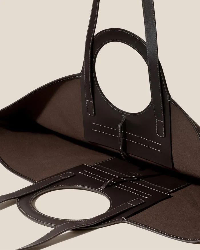 Hereu CALA L 8211 Leathertrimmed Canvas Tote Bag WomenMen Tote Bags