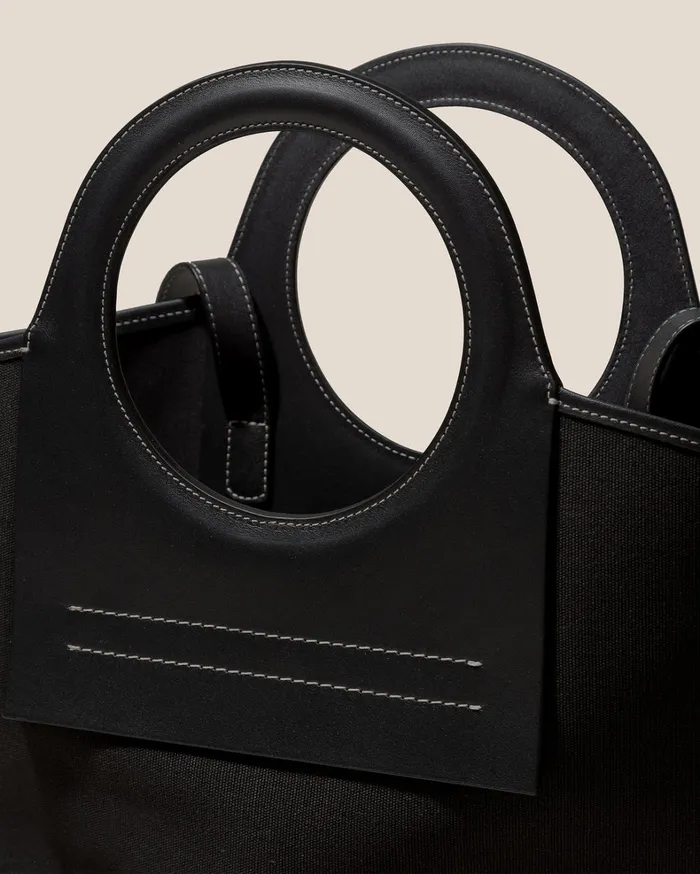 Hereu CALA S 8211 Leathertrimmed Canvas Tote Bag WomenMen Tote Bags