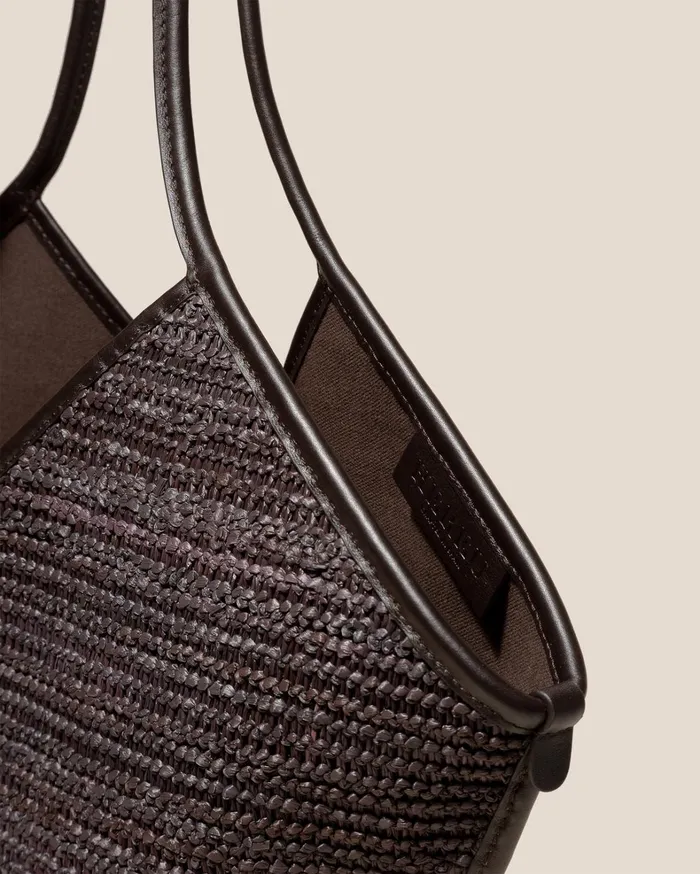 Hereu CALELLA RAFFIA 8211 Leathertrimmed Tote Bag WomenMen Shoulder Bags