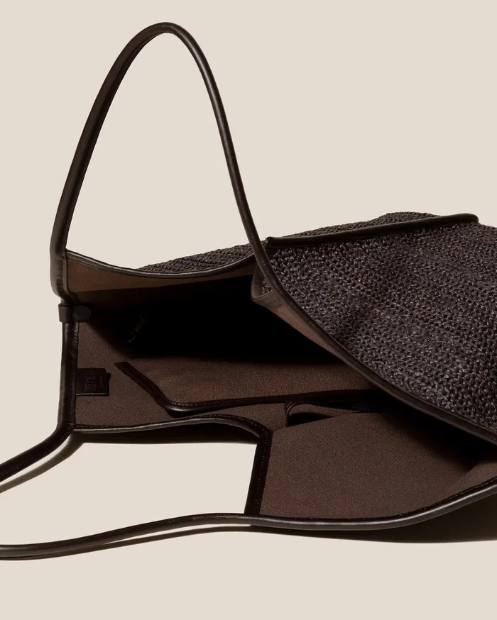 Hereu CALELLA RAFFIA 8211 Leathertrimmed Tote Bag WomenMen Shoulder Bags