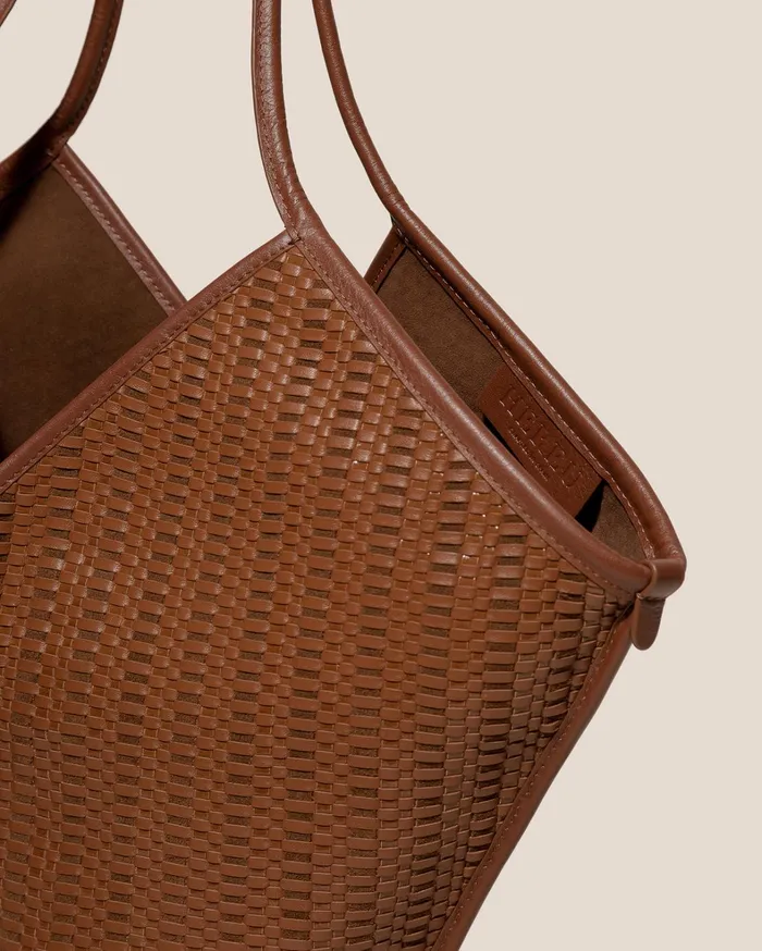 Hereu CALELLA WOVEN 8211 Leathertrimmed Tote Bag WomenMen Shoulder Bags
