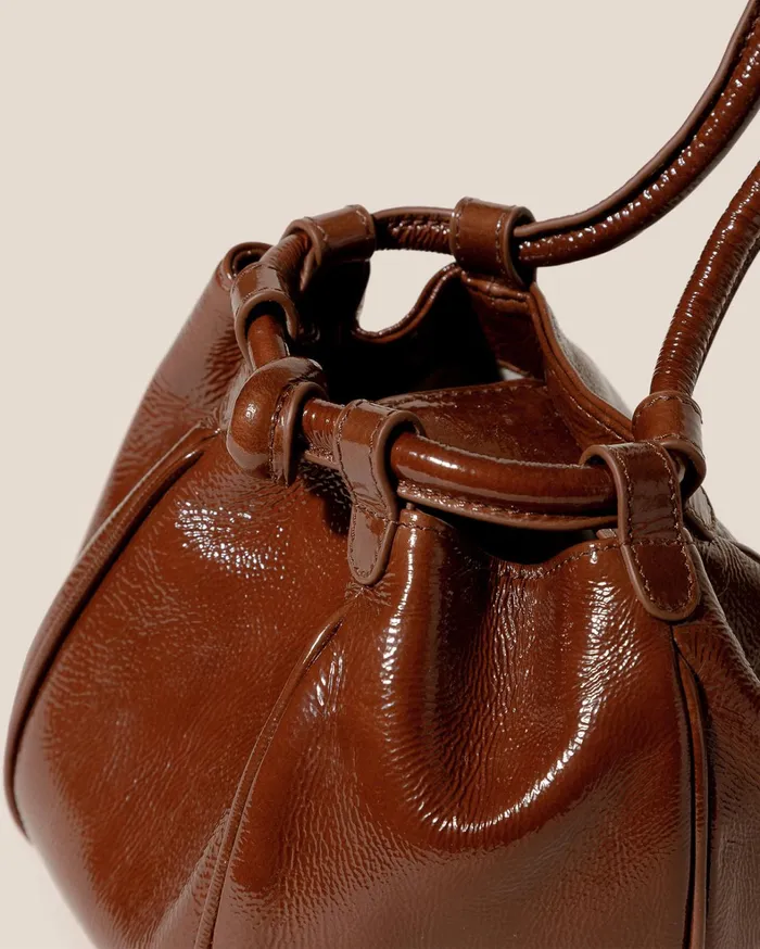 Hereu GLOBUL MINI CRINKLED GLOSSY 8211 BalloonShaped Crossbody Bag Women Crossbody Bags