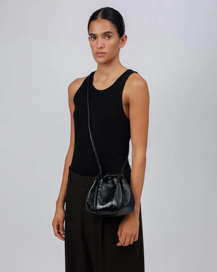 Hereu GLOBUL MINI CRINKLED GLOSSY 8211 BalloonShaped Crossbody Bag Women Crossbody Bags