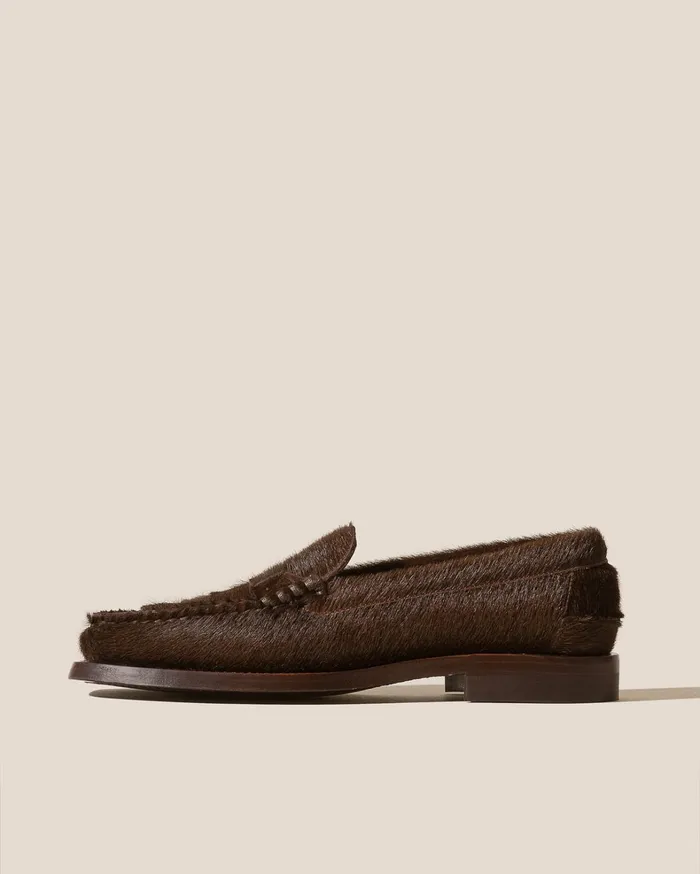 Hereu NOMBELA CALF HAIR 8211 Interwoven Detail Slipon Loafer Women Loafers