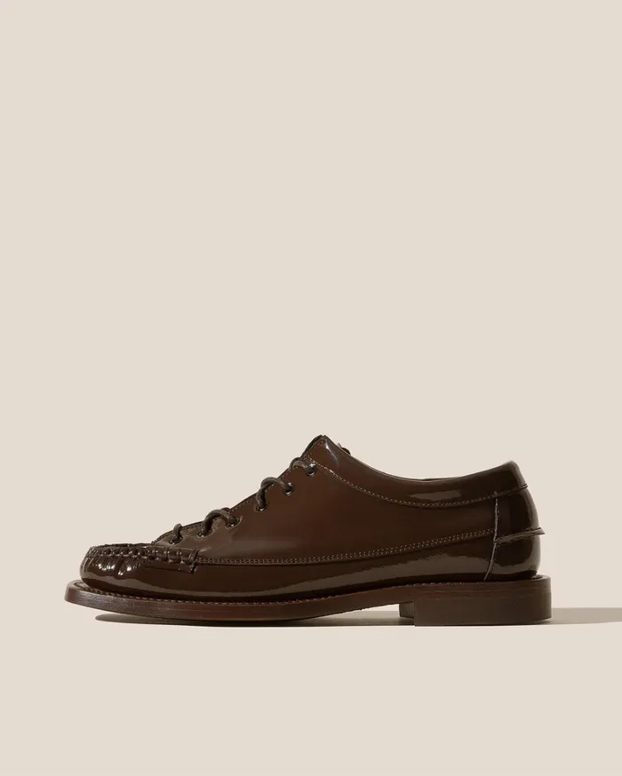 Hereu PRIEGO SQUARED GLOSSY 8211 Lace Up Moccasin Women Loafers