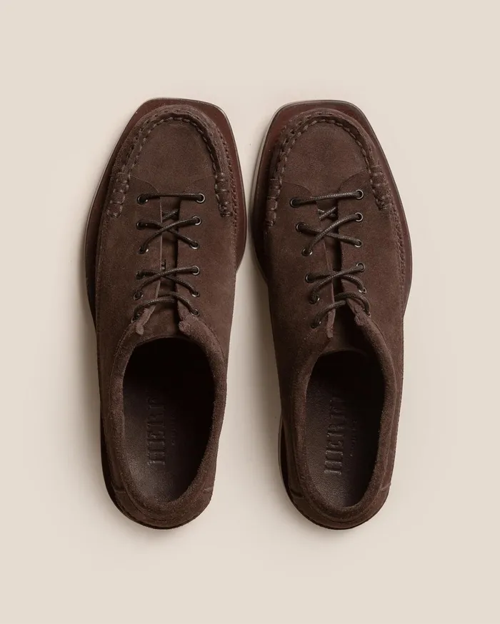 Hereu PRIEGO SQUARED SUEDE 8211 Lace Up Moccasin Men Loafers