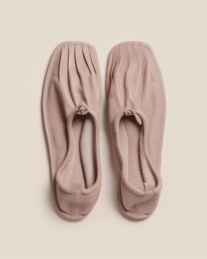Hereu PUNTERA SUPPLE SHINY 8211 PleatedToe Pump Women Soft Shoes