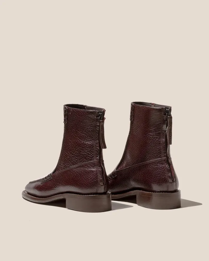 Hereu QUADRA GRAINY 8211 Square Toe Back Zip Boot Women Boots