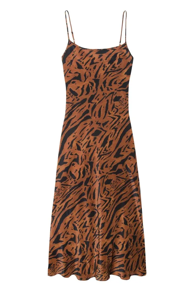 Holly Tiger Stripe Women RIXO Dresses Holly Tiger Stripe Women RIXO Dresses