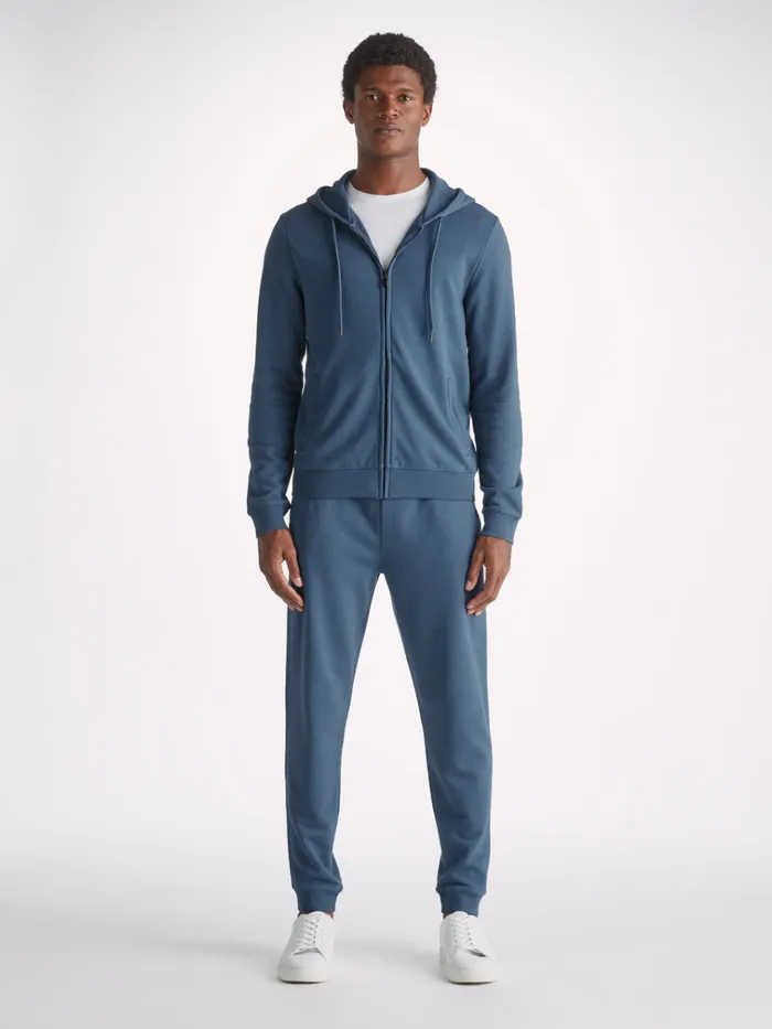 Hoodies Men Derek Rose Hoodie Quinn Cotton Modal Denim