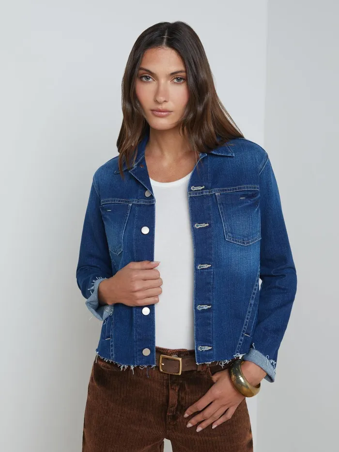 Janelle Denim Jacket Desoto Women L039Agence Denim Jackets