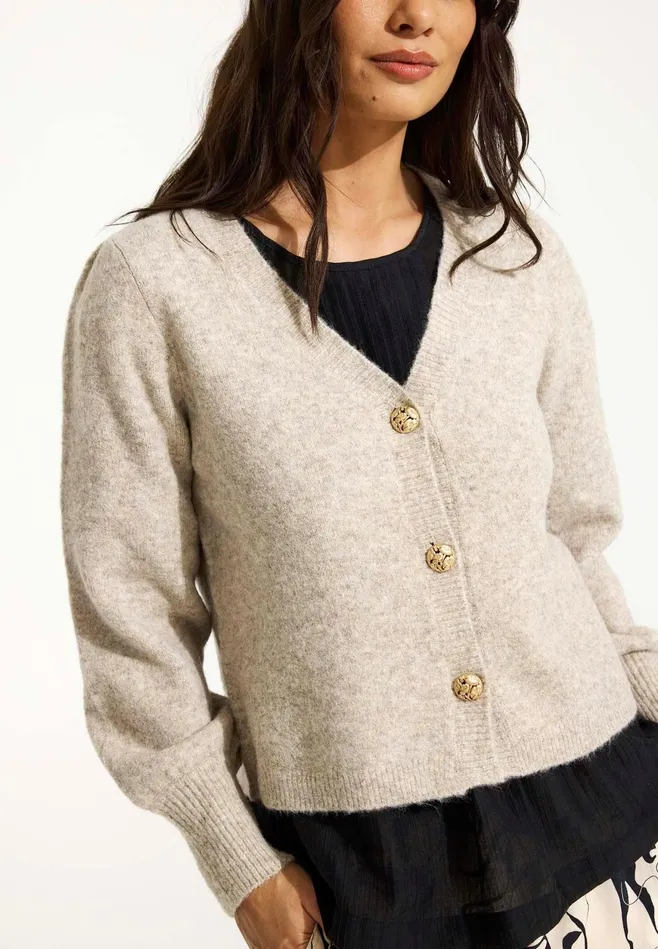 JENNY CARDIGAN 16519 190 Nature 190 Women IN FRONT CARDIGANS KNITS JENNY CARDIGAN 16519 190 Nature 190 Women IN FRONT CARDIGANS KNITS