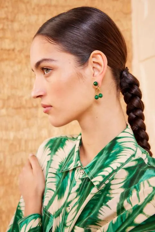 Jewelry Women Ulla Johnson Oriana Chandelier Earring Malachite Jewelry Women Ulla Johnson Oriana Chandelier Earring Malachite