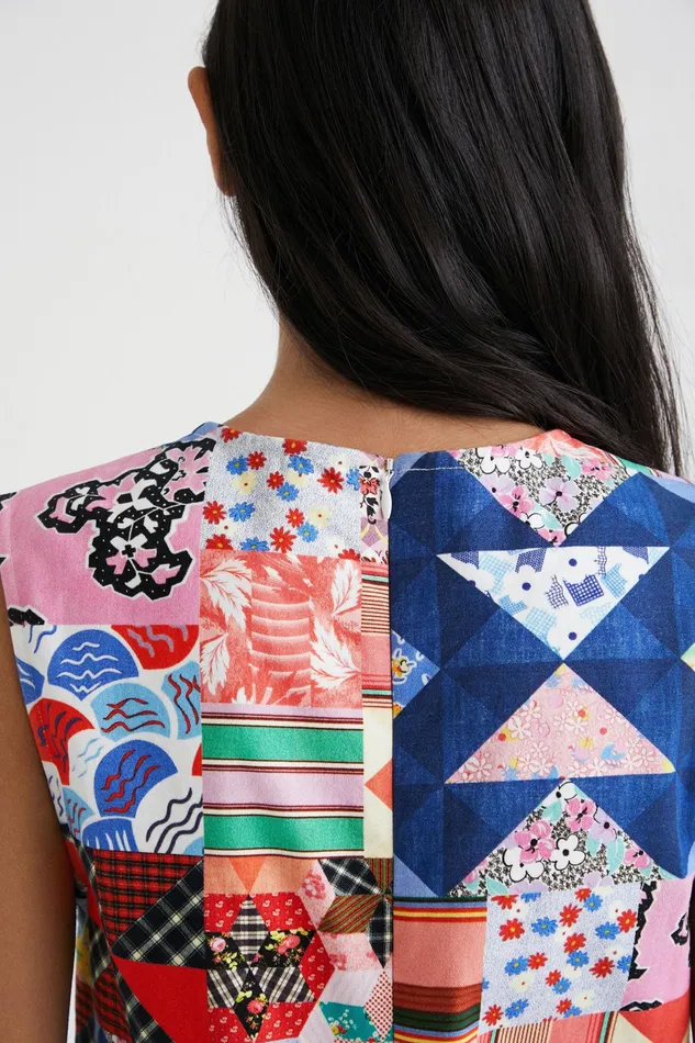 Johnson Hartig Patchwork Pinafore Women Desigual Dresses