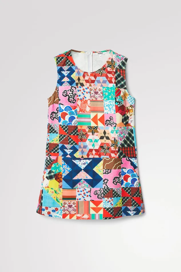 Johnson Hartig Patchwork Pinafore Women Desigual Dresses