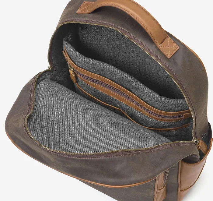 JohnstonandMurphy Backpacks and Briefcases Rhodes Backpack Brown Antique Cottontan Full Grain 8211 Men JohnstonandMurphy Backpacks and Briefcases Rhodes Backpack Brown Antique Cottontan Full Grain 8211 Men