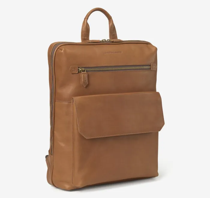 JohnstonandMurphy Backpacks and Briefcases Rhodes Commuter Backpack Tan Full Grain 8211 Men