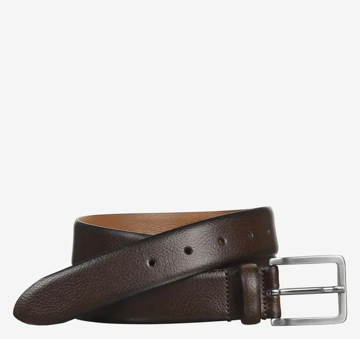 JohnstonandMurphy Belts FeatherEdge Dress Belt Brown 8211 Men