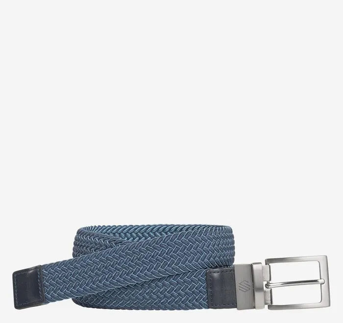 JohnstonandMurphy Belts Reversible StretchWoven Belt Navyblue 8211 Men