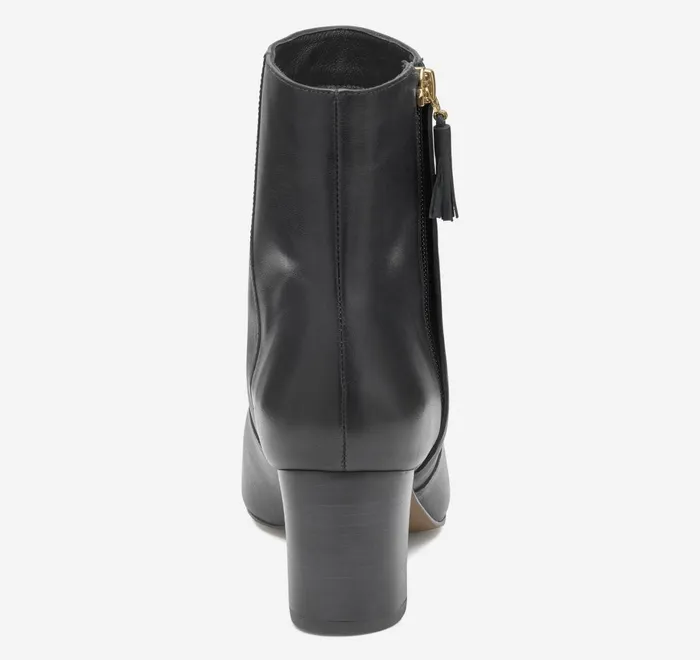 JohnstonandMurphy Boots and Booties Eleanor SideZip Bootie Black Calfskin 8211 Women JohnstonandMurphy Boots and Booties Eleanor SideZip Bootie Black Calfskin 8211 Women