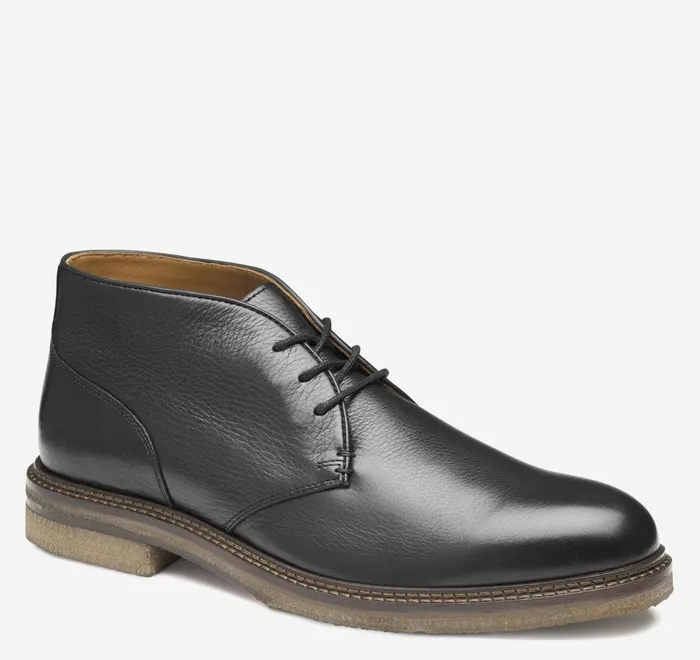 JohnstonandMurphy Boots Calder Chukka Black Tumbled Full Grain 8211 Men
