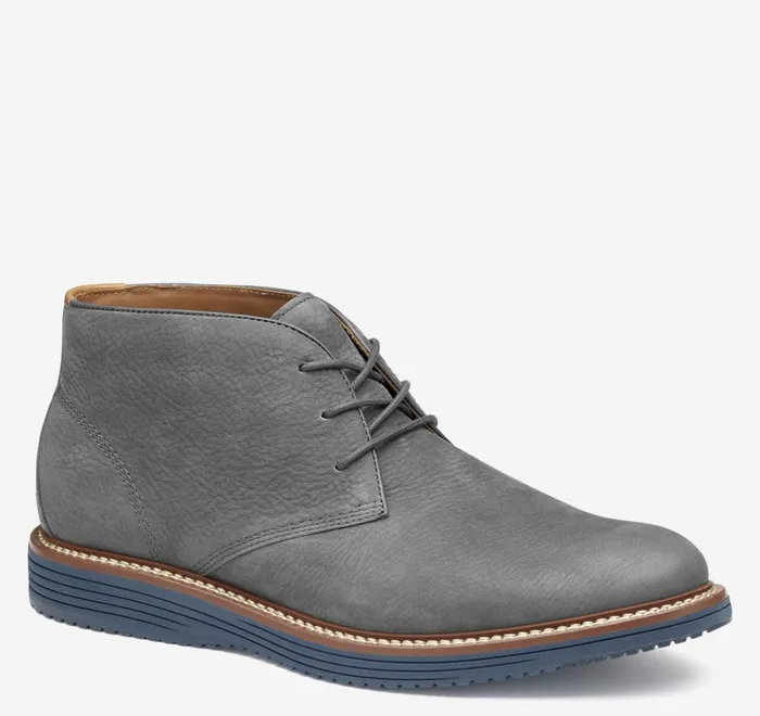 JohnstonandMurphy Boots Upton Chukka Gray Nubuck 8211 Men