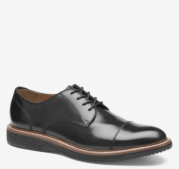 JohnstonandMurphy Dress Shoes Upton Cap Toe Black Full Grain 8211 Men