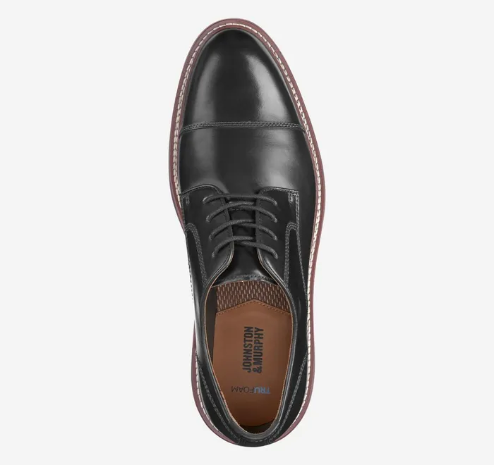 JohnstonandMurphy Dress Shoes Upton Cap Toe Black Full Grain 8211 Men JohnstonandMurphy Dress Shoes Upton Cap Toe Black Full Grain 8211 Men