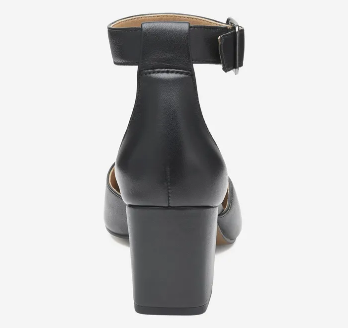 JohnstonandMurphy Heels and Platform Wedges Vicki Ankle Strap Black Glove Leather 8211 Women JohnstonandMurphy Heels and Platform Wedges Vicki Ankle Strap Black Glove Leather 8211 Women