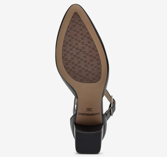 JohnstonandMurphy Heels and Platform Wedges Vicki Ankle Strap Black Glove Leather 8211 Women JohnstonandMurphy Heels and Platform Wedges Vicki Ankle Strap Black Glove Leather 8211 Women