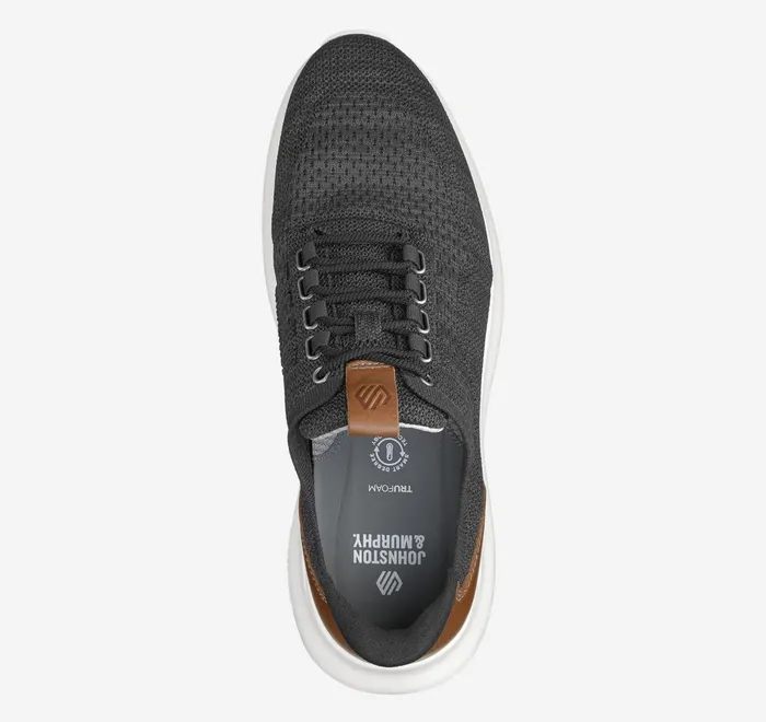 JohnstonandMurphy LaceUps Amherst 20 Knit Plain Toe Black Heathered Knit 8211 Men JohnstonandMurphy LaceUps Amherst 20 Knit Plain Toe Black Heathered Knit 8211 Men