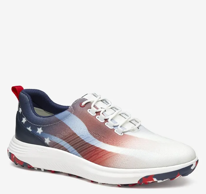 JohnstonandMurphy LaceUps Amherst Gl1 Sport Hybrid Redwhiteblue Coated Knit 8211 Men JohnstonandMurphy LaceUps Amherst Gl1 Sport Hybrid Redwhiteblue Coated Knit 8211 Men