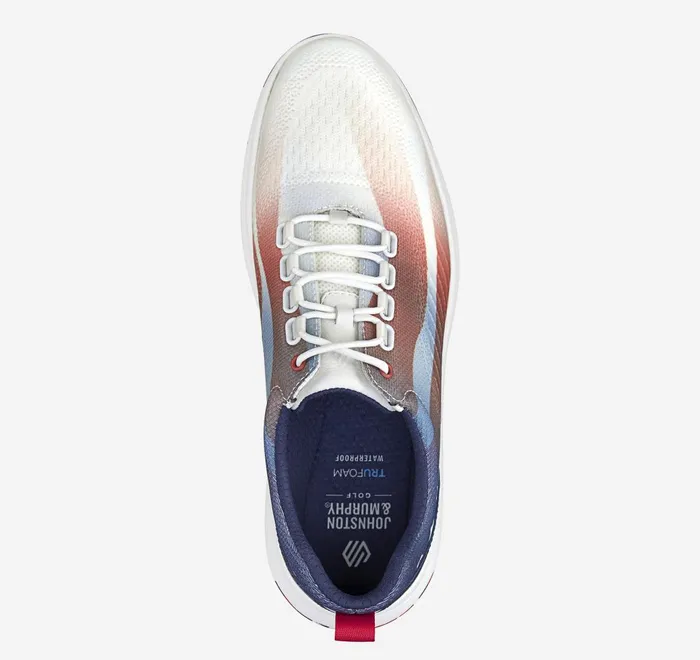 JohnstonandMurphy LaceUps Amherst Gl1 Sport Hybrid Redwhiteblue Coated Knit 8211 Men JohnstonandMurphy LaceUps Amherst Gl1 Sport Hybrid Redwhiteblue Coated Knit 8211 Men