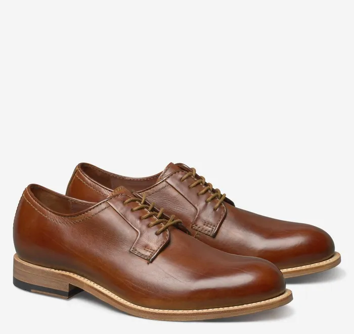 JohnstonandMurphy LaceUps Dudley Plain Toe Tan Dipdyed Calfskin 8211 Men