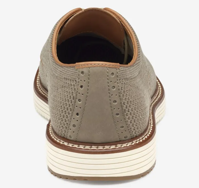 JohnstonandMurphy LaceUps Upton Knit Wingtip Taupe Heathered Knit 8211 Men