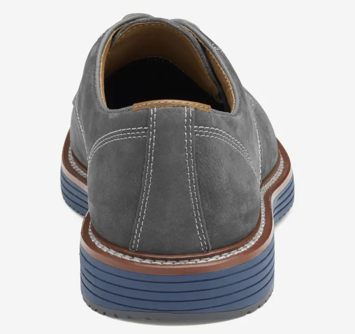 JohnstonandMurphy LaceUps Upton Plain Toe Gray Nubuck 8211 Men JohnstonandMurphy LaceUps Upton Plain Toe Gray Nubuck 8211 Men